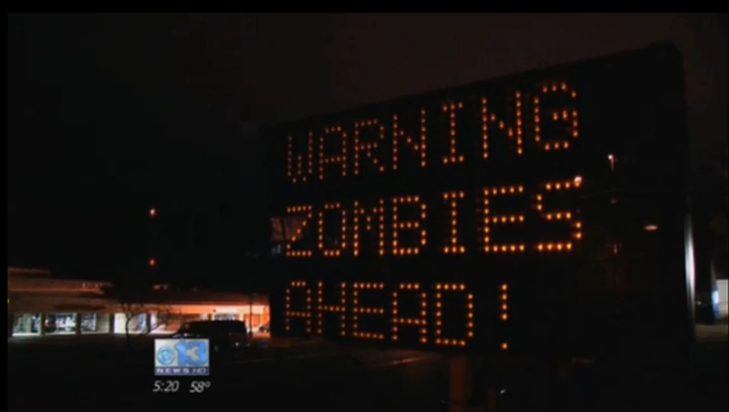 Zombies, Varning, zombieapokalypsen
